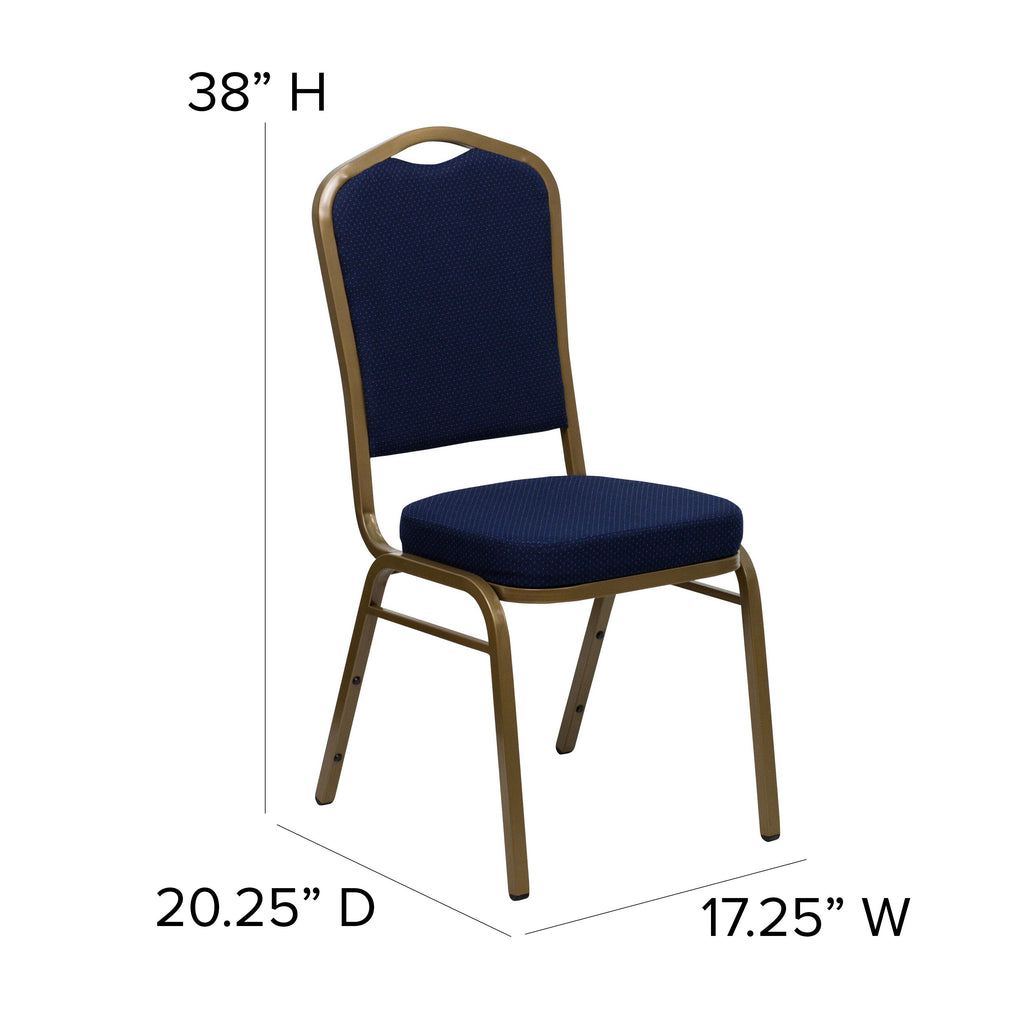 HERCULES Crown Back Stacking Banquet Chair 500lb Capacity