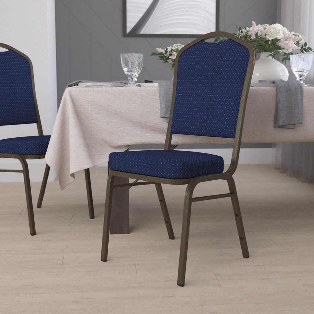 HERCULES Crown Back Stacking Banquet Chair 500lb Capacity