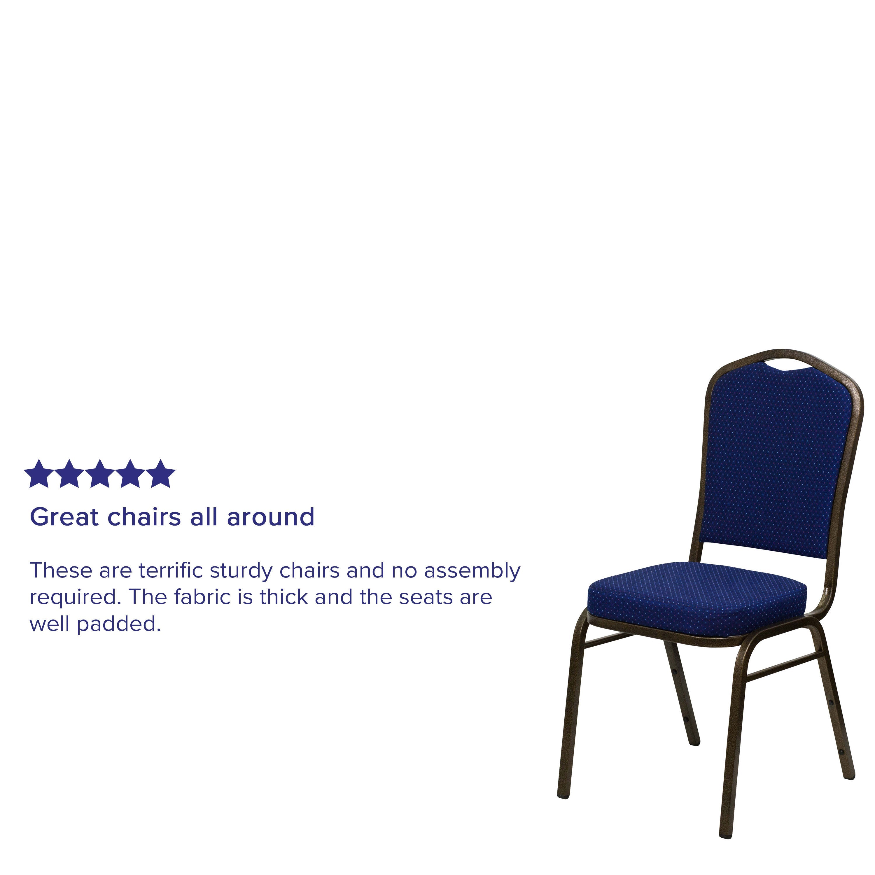 HERCULES Crown Back Stacking Banquet Chair 500lb Capacity
