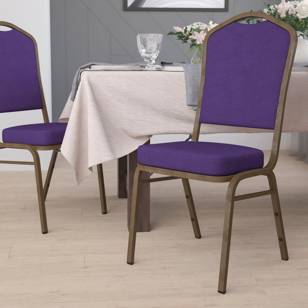 HERCULES Crown Back Stacking Banquet Chair 500lb Capacity