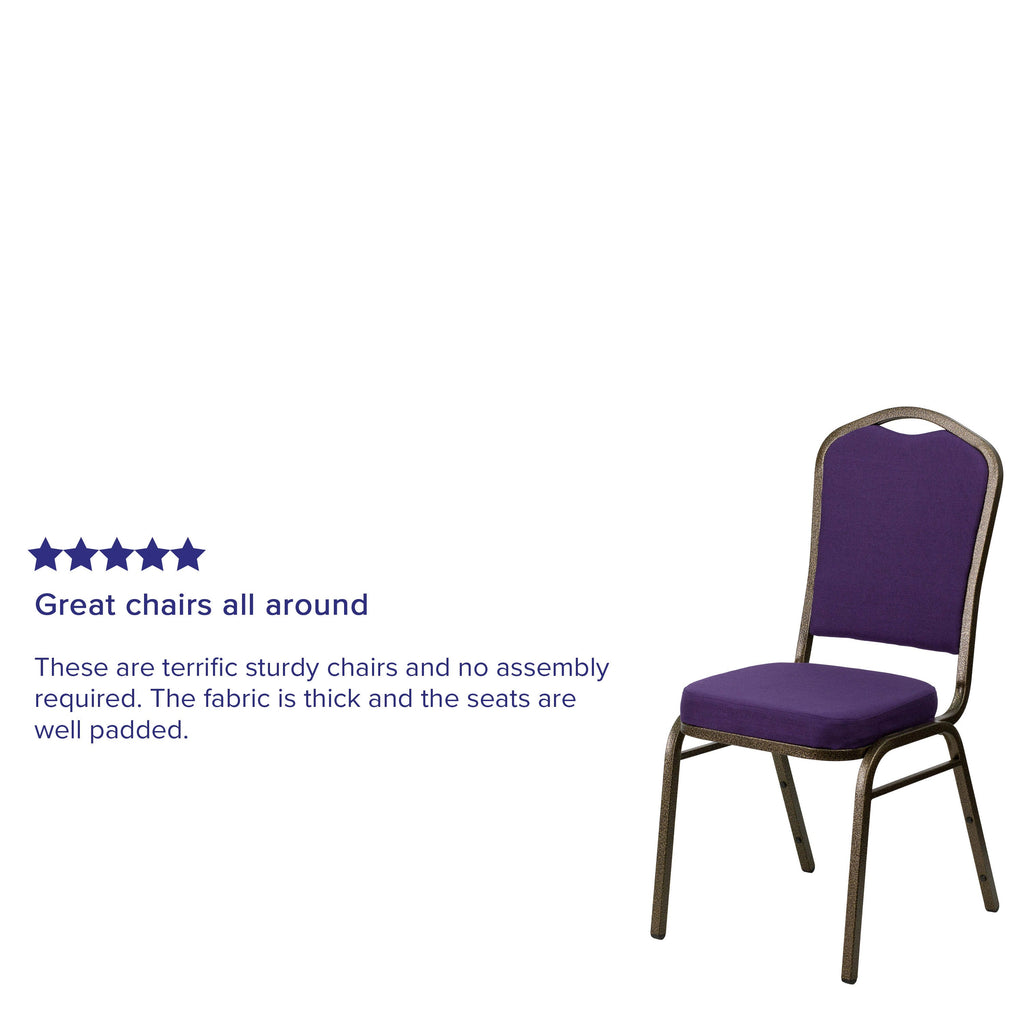 HERCULES Crown Back Stacking Banquet Chair 500lb Capacity