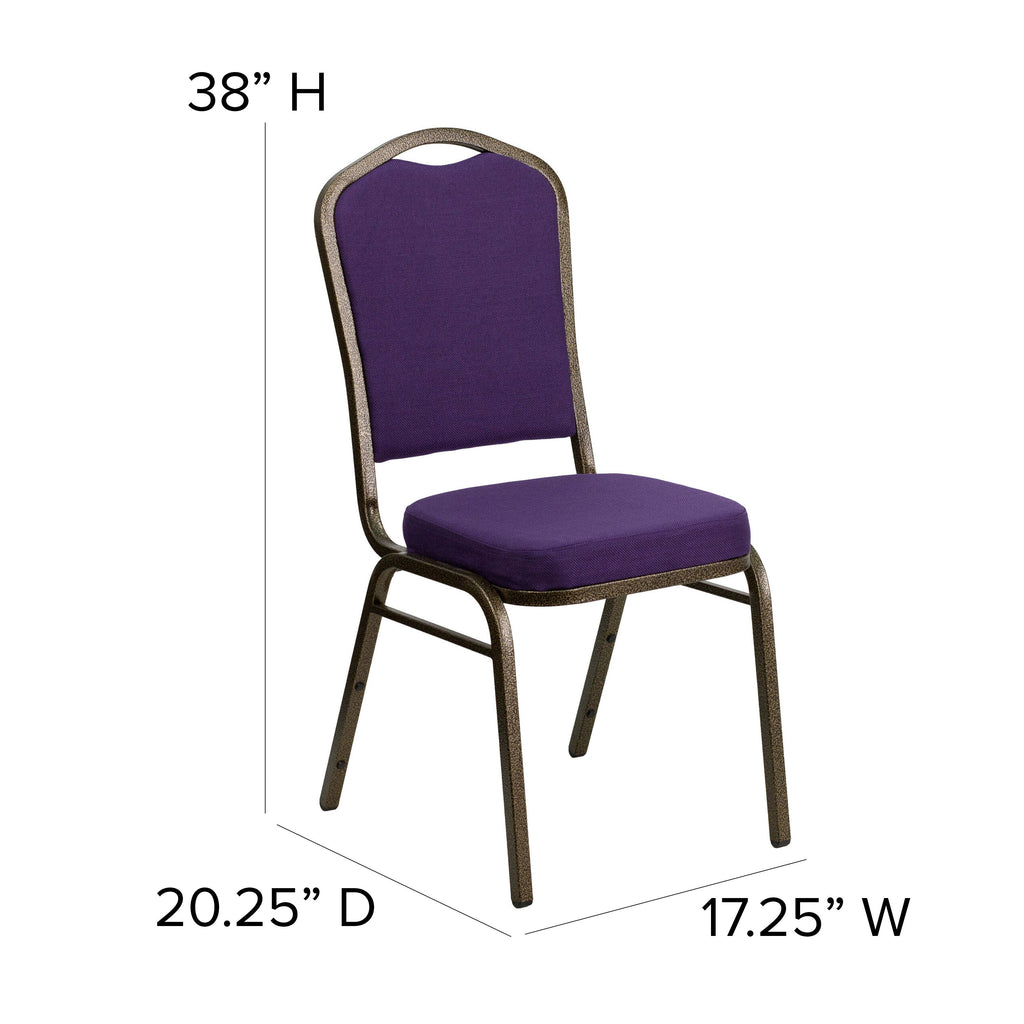 HERCULES Crown Back Stacking Banquet Chair 500lb Capacity