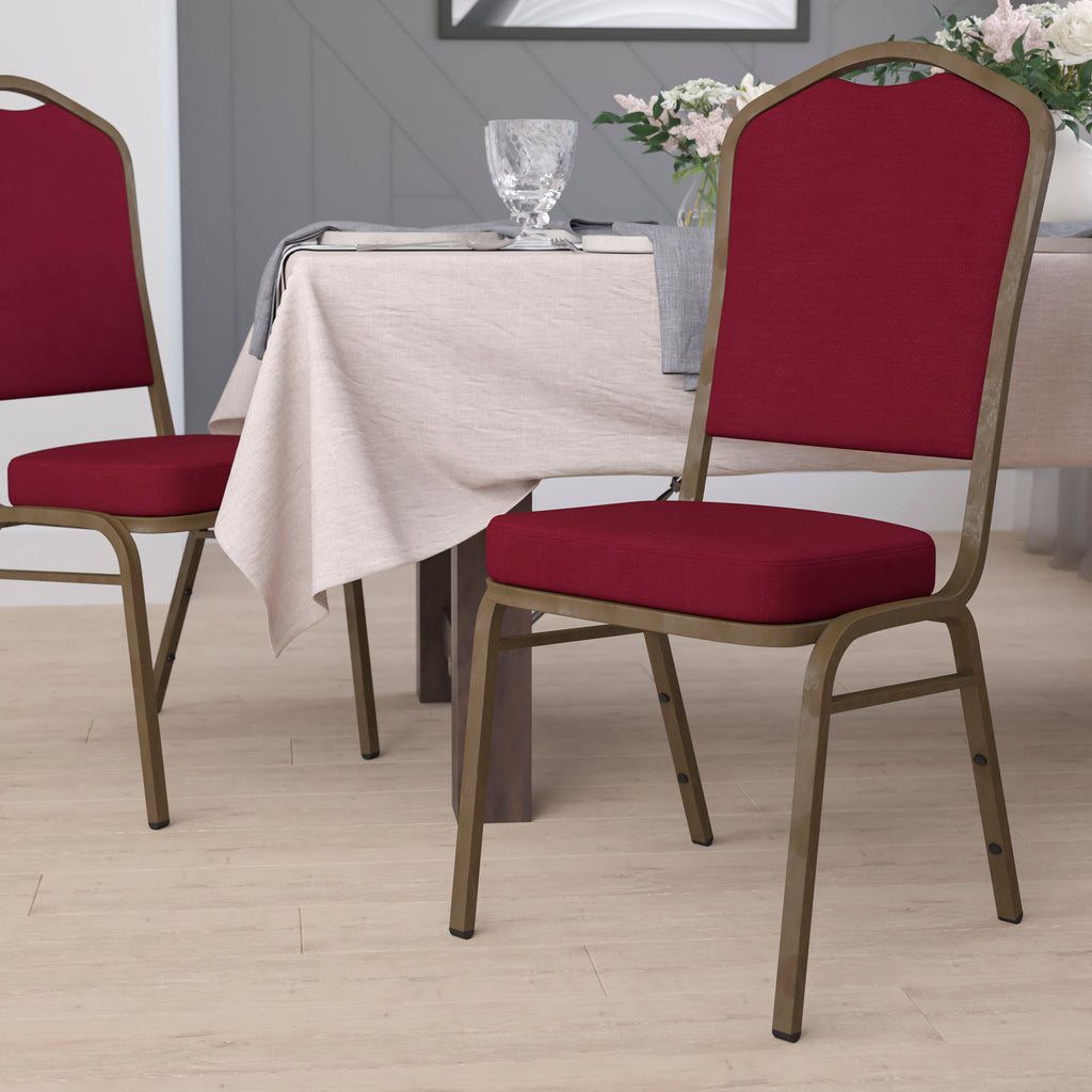 HERCULES Crown Back Stacking Banquet Chair 500lb Capacity