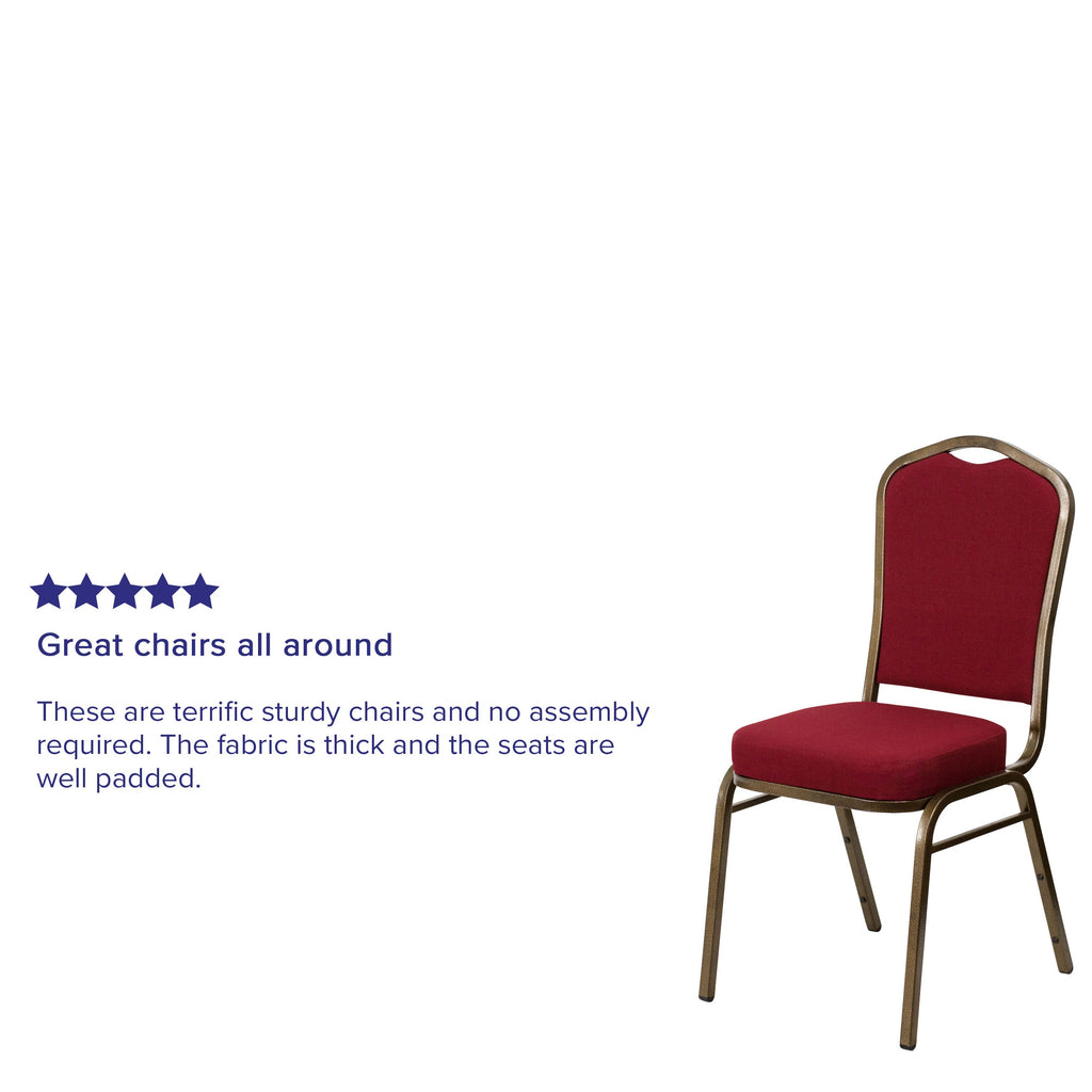 HERCULES Crown Back Stacking Banquet Chair 500lb Capacity