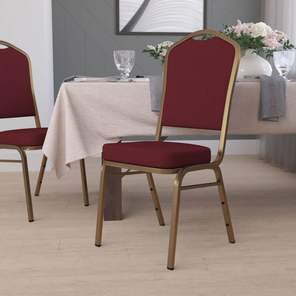 HERCULES Crown Back Stacking Banquet Chair 500lb Capacity