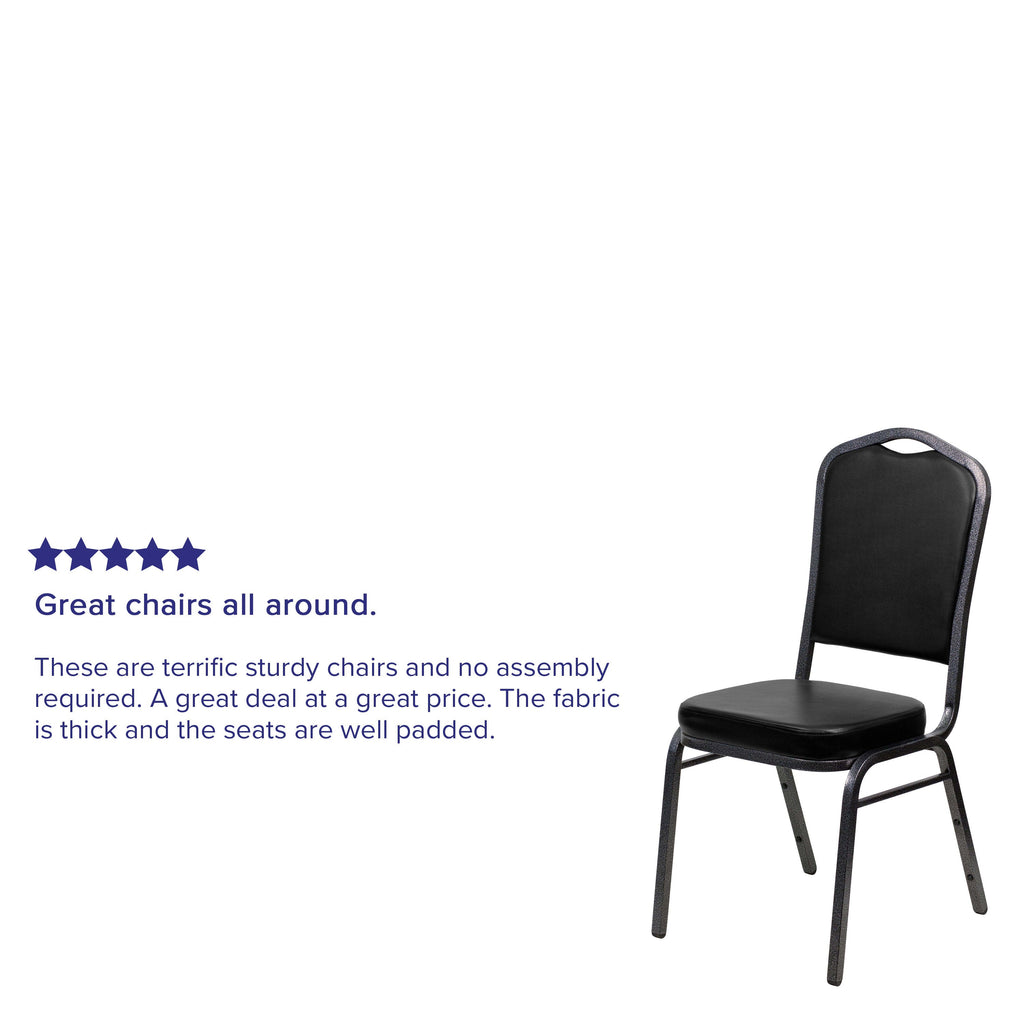 HERCULES Crown Back Stacking Banquet Chair 500lb Capacity