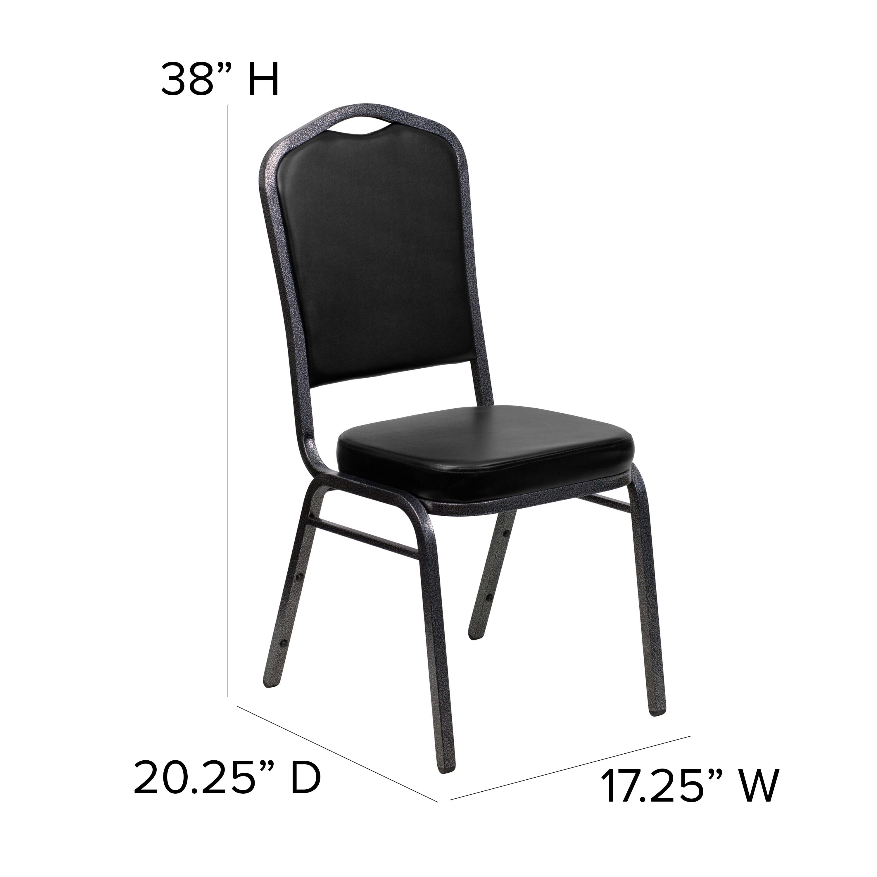HERCULES Crown Back Stacking Banquet Chair 500lb Capacity