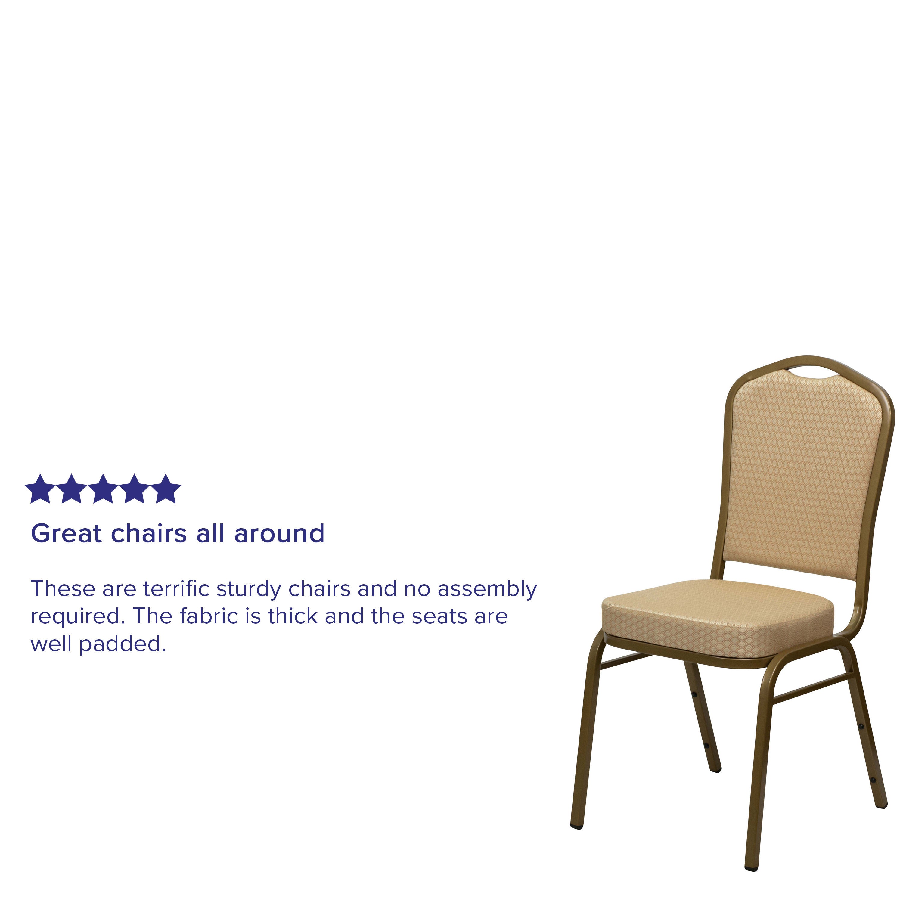 HERCULES Crown Back Stacking Banquet Chair 500lb Capacity