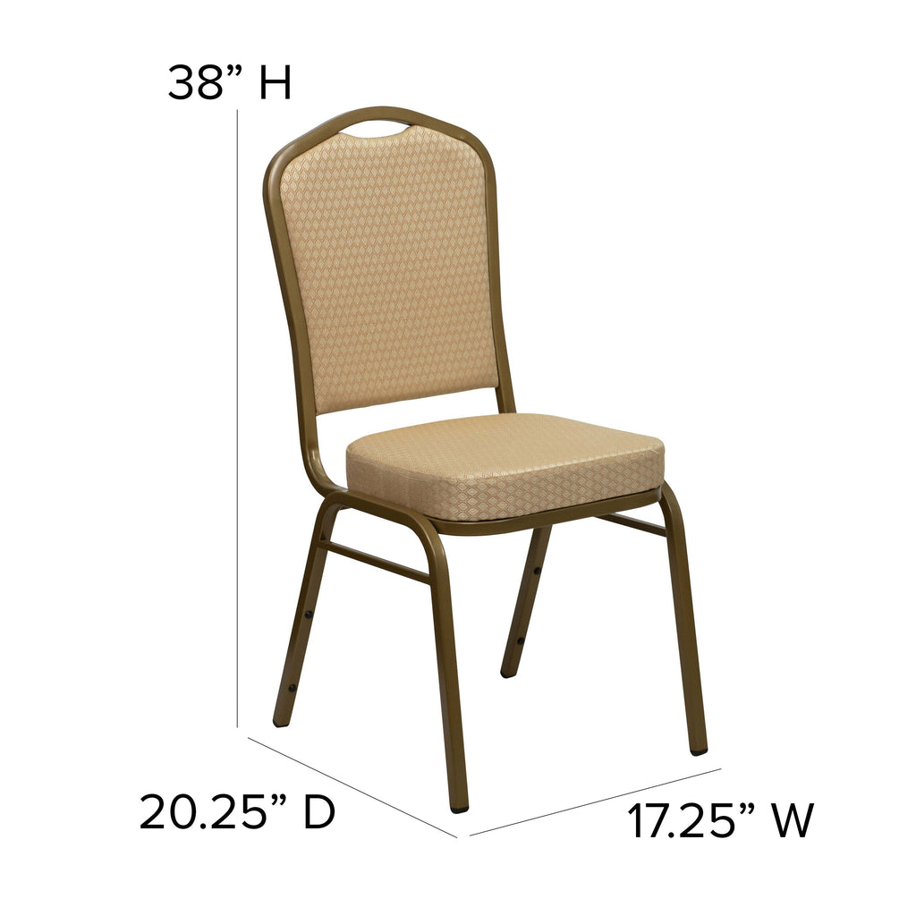 HERCULES Crown Back Stacking Banquet Chair 500lb Capacity