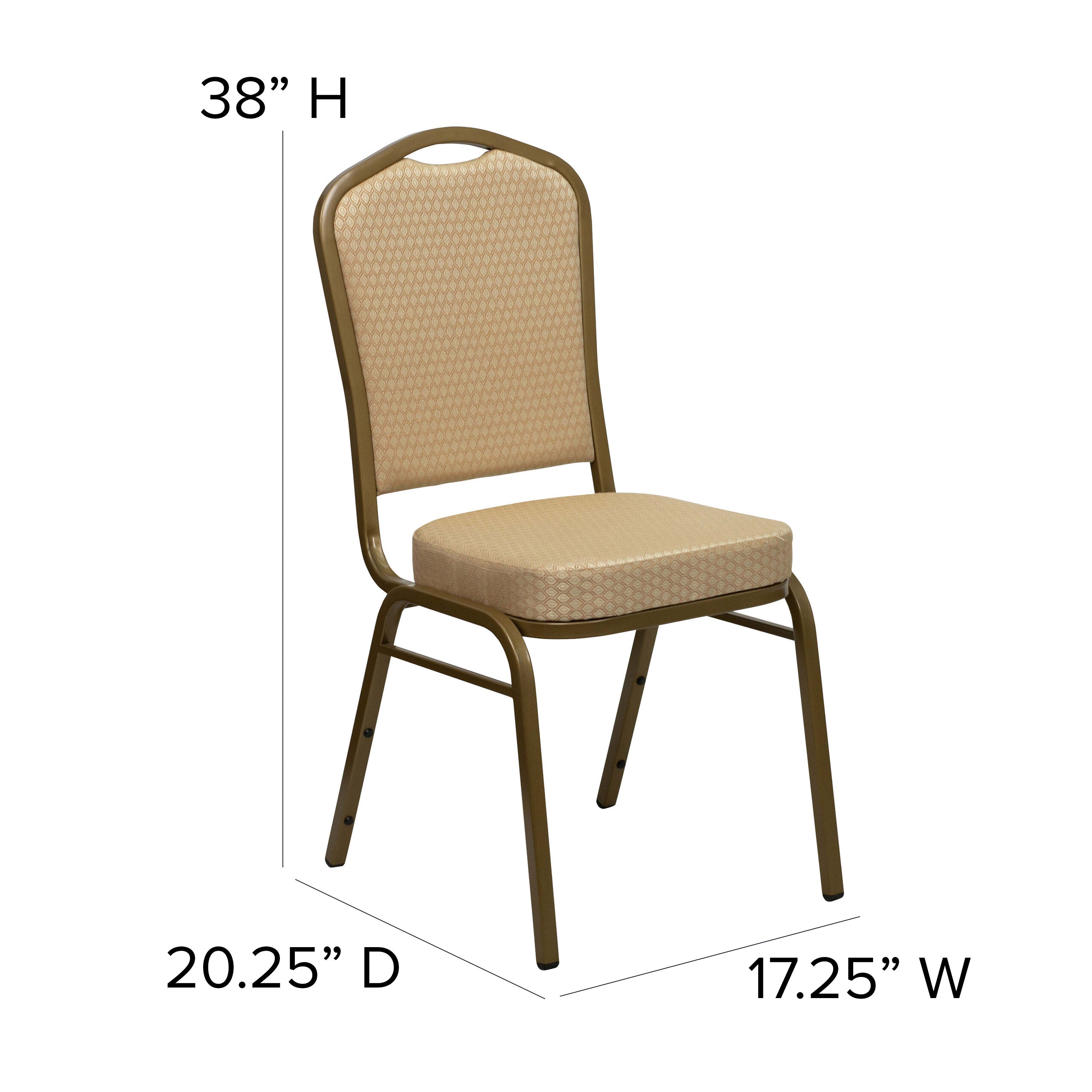 HERCULES Crown Back Stacking Banquet Chair 500lb Capacity