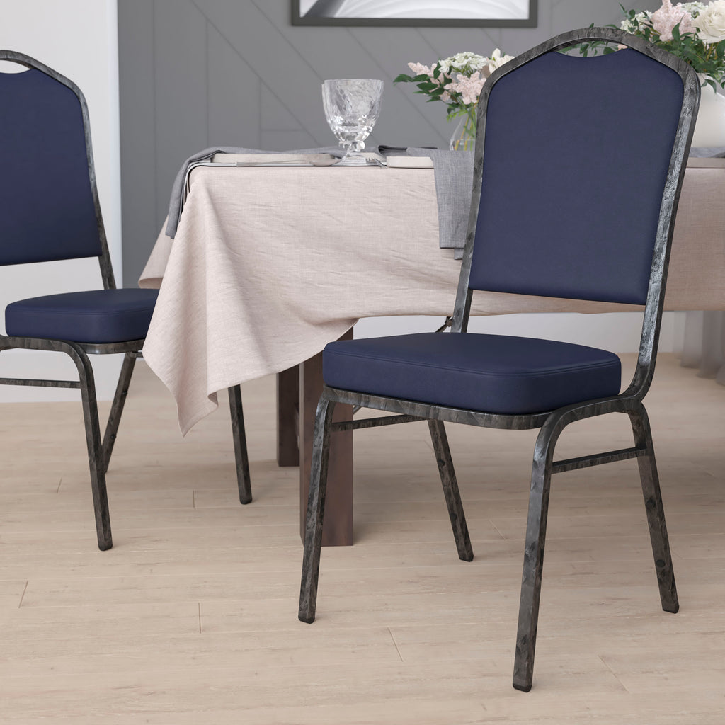 HERCULES Crown Back Stacking Banquet Chair 500lb Capacity
