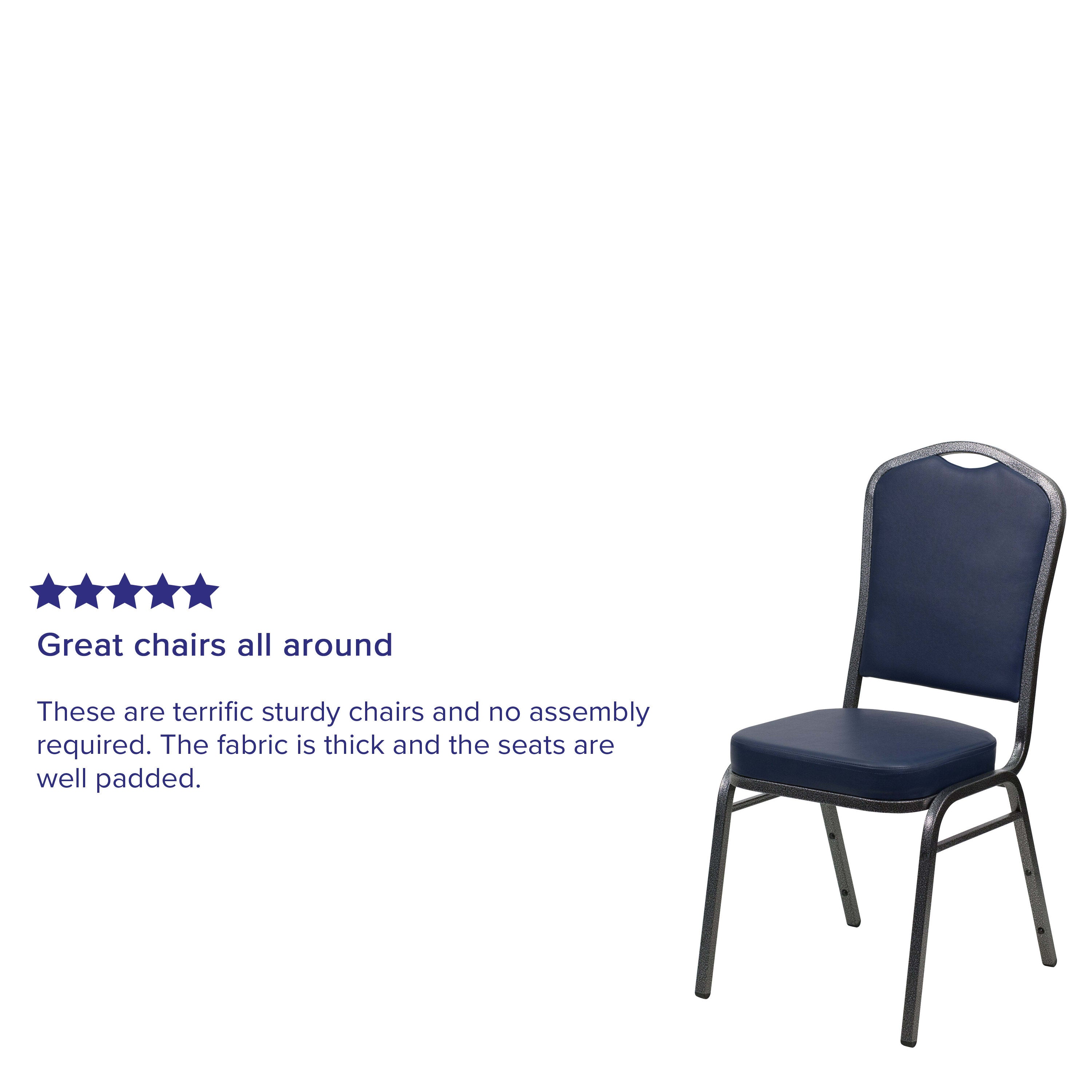 HERCULES Crown Back Stacking Banquet Chair 500lb Capacity