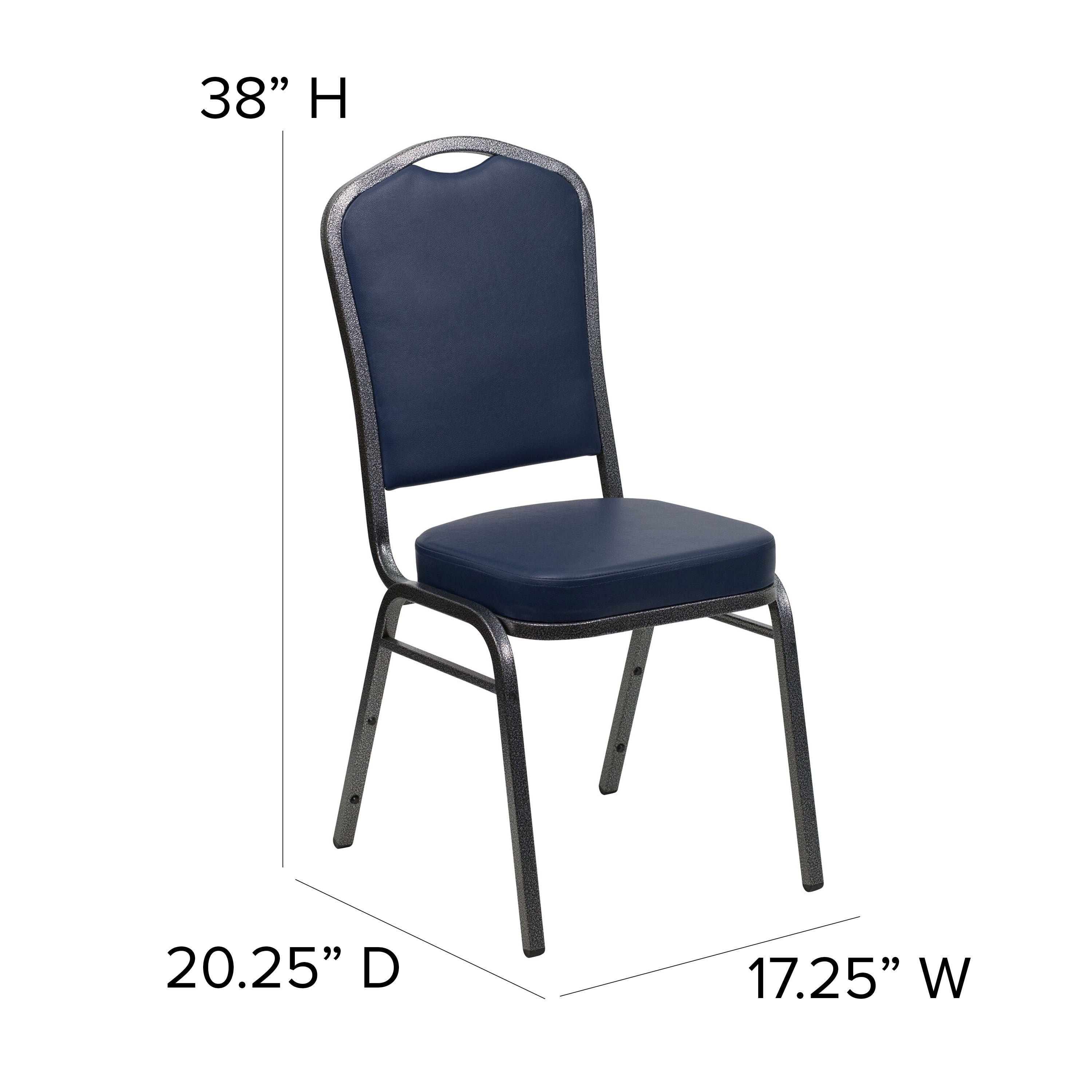 HERCULES Crown Back Stacking Banquet Chair 500lb Capacity