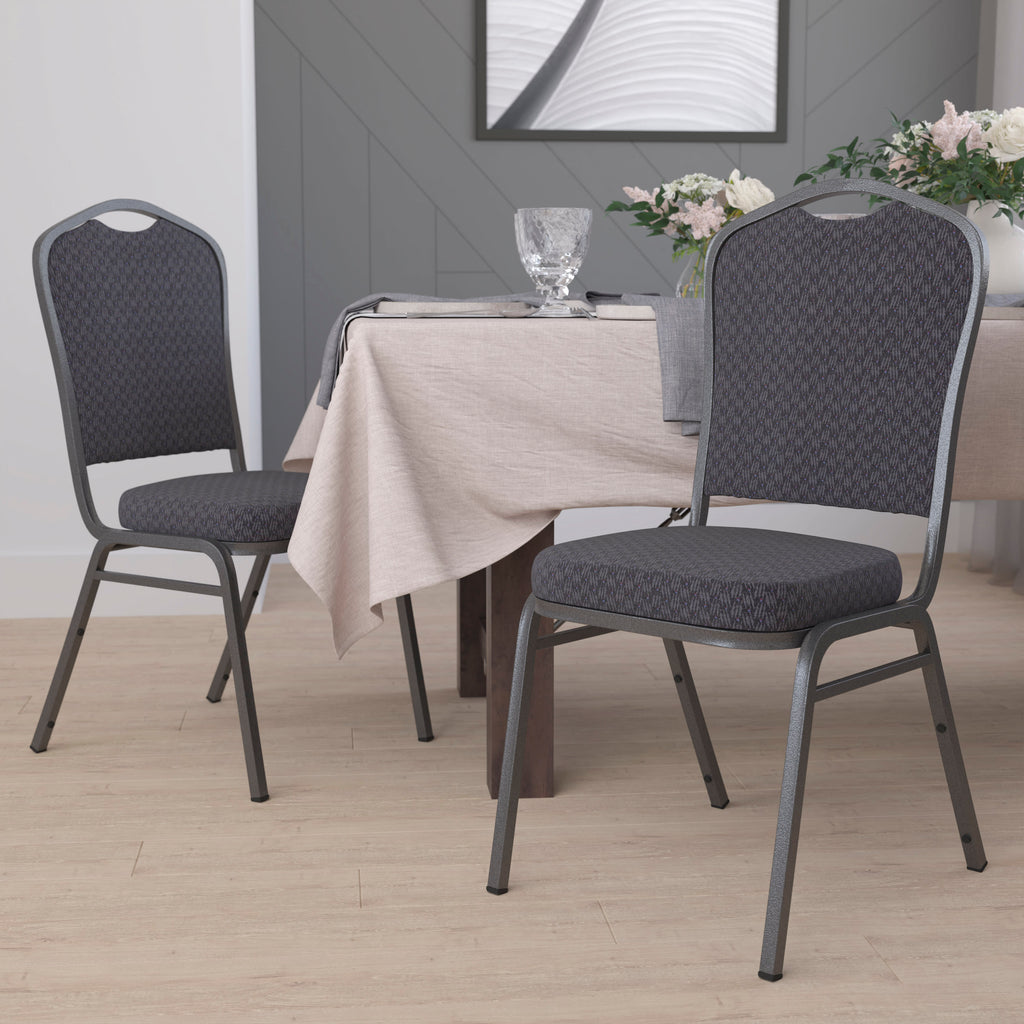 HERCULES Crown Back Stacking Banquet Chair 500lb Capacity