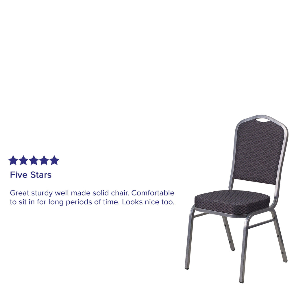 HERCULES Crown Back Stacking Banquet Chair 500lb Capacity
