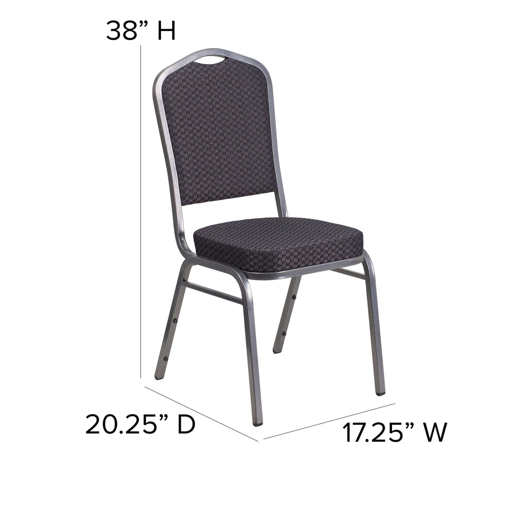 HERCULES Crown Back Stacking Banquet Chair 500lb Capacity